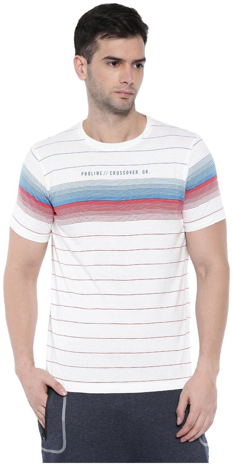 

Proline Men White Regular fit Cotton Round neck T-Shirt - Pack Of 1