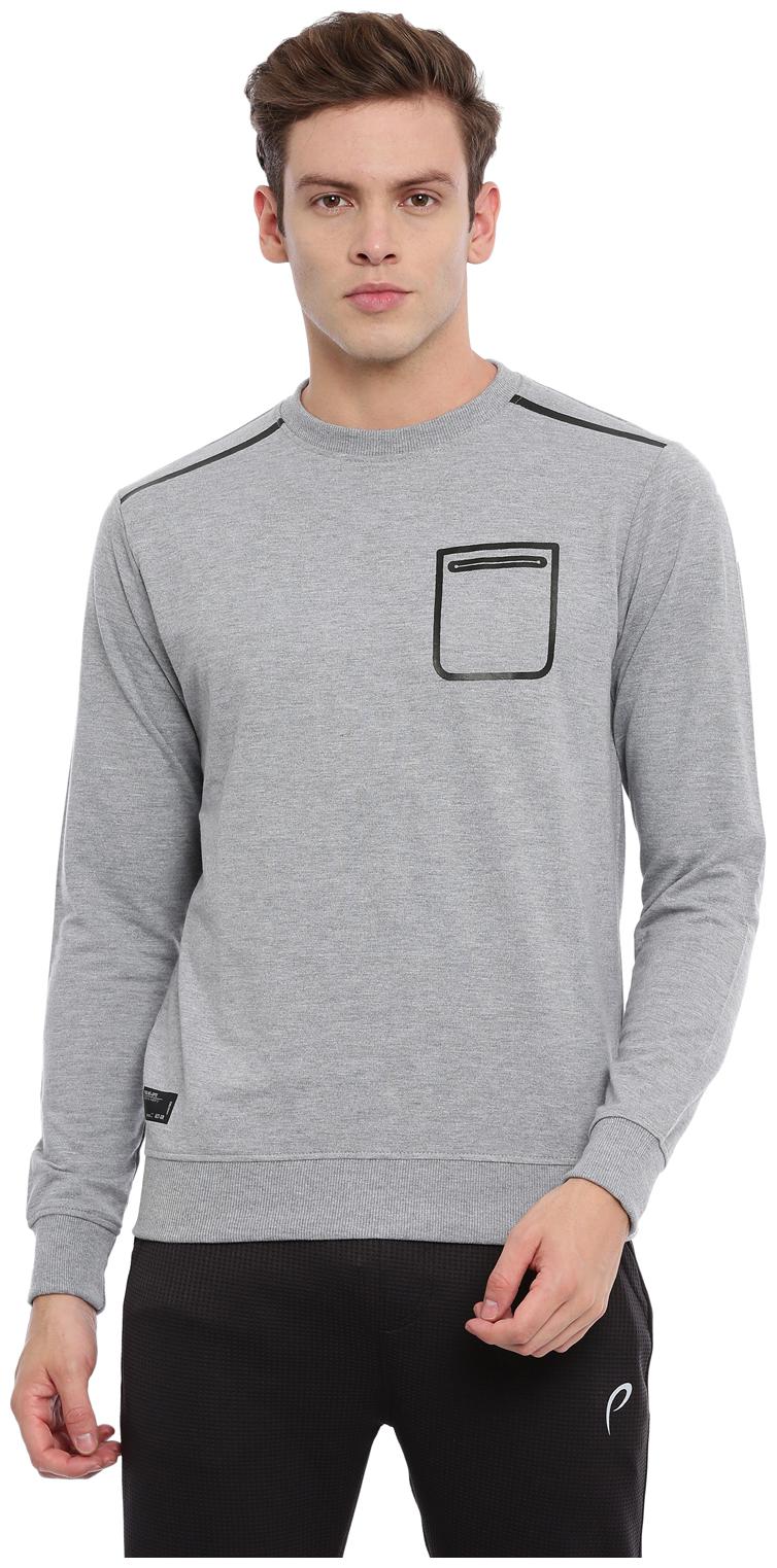 

Proline Men Grey Round neck Sweatshirt