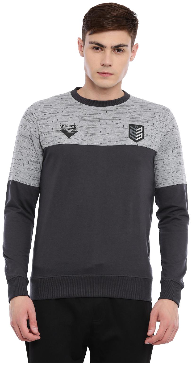 

Proline Men Grey Round neck Sweatshirt