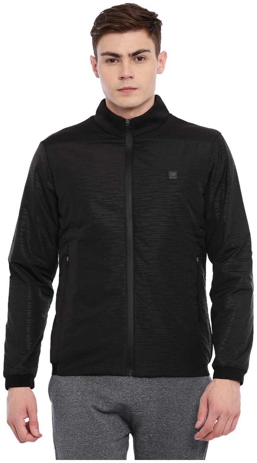 

Proline Men Black Printed Bomber jacket