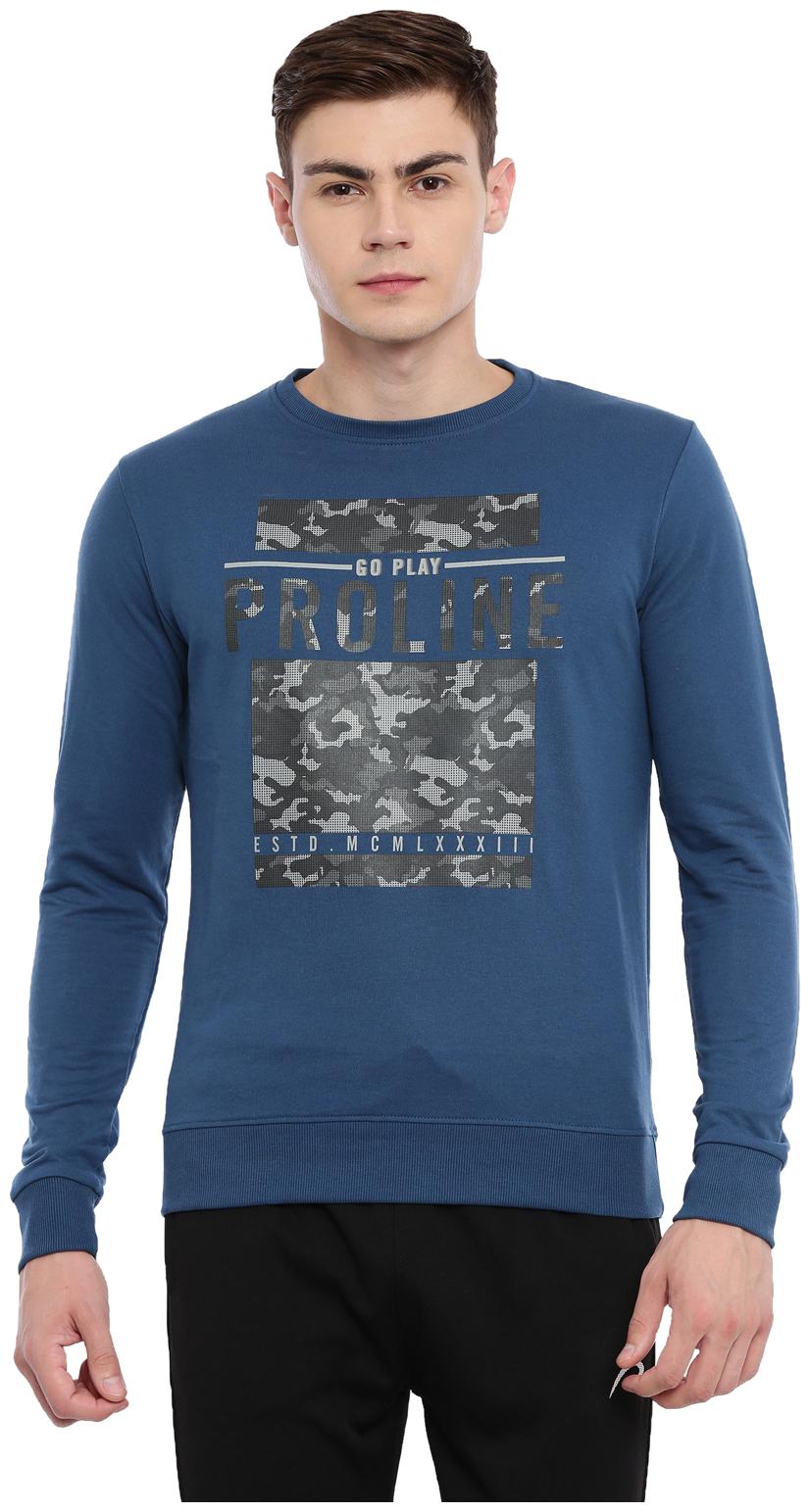 

Proline Men Blue Round neck Sweatshirt