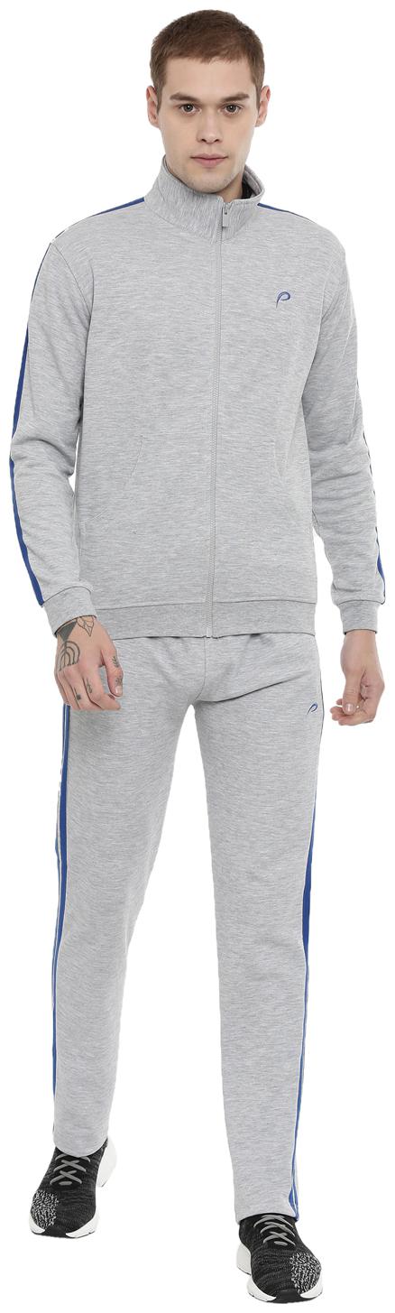 

Proline Men Grey Solid Regular Fit Track Suit