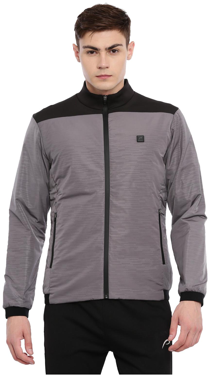 

Proline Men Grey Printed Bomber jacket