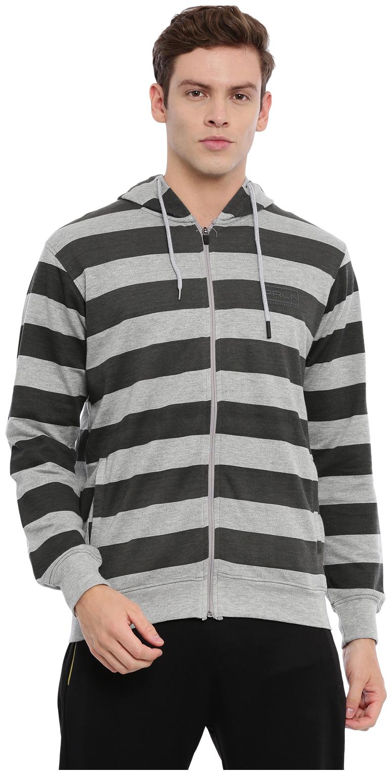 

Proline Men Grey Hooded Hoodie