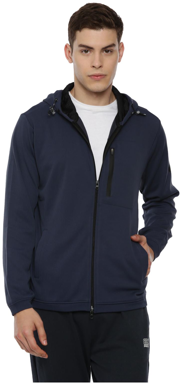 

Proline Men Grey Hooded Sweatshirt
