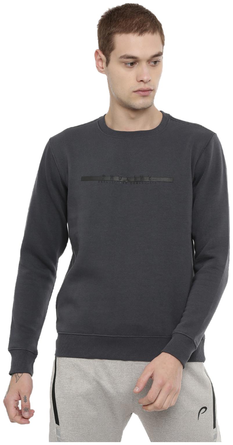

Proline Men Grey Round neck Sweatshirt