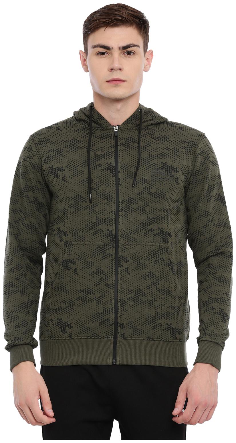 

Proline Men Green Hooded Hoodie
