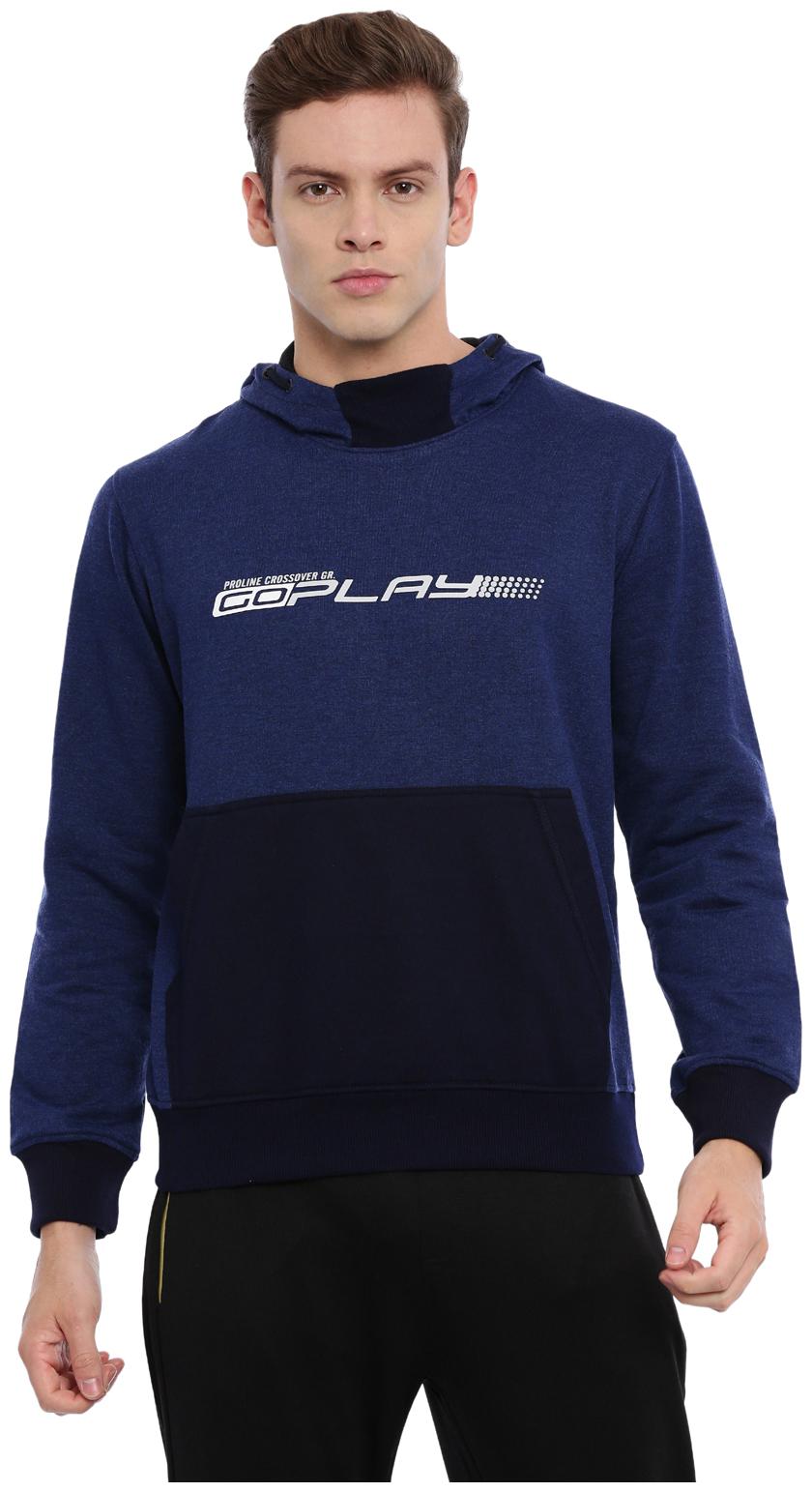 

Proline Men Blue Hooded Hoodie