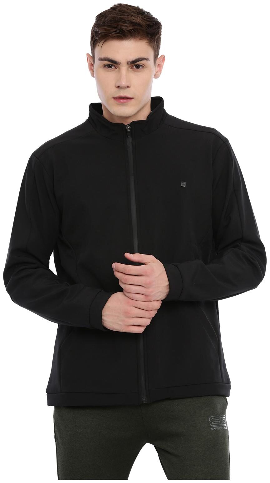 

Proline Men Black Solid Bomber jacket