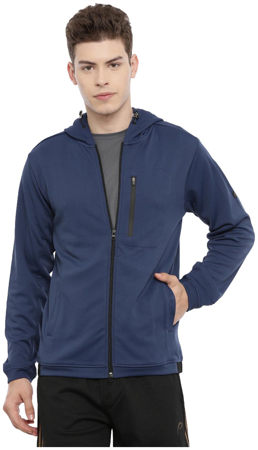

Proline Men Blue Hooded Sweatshirt