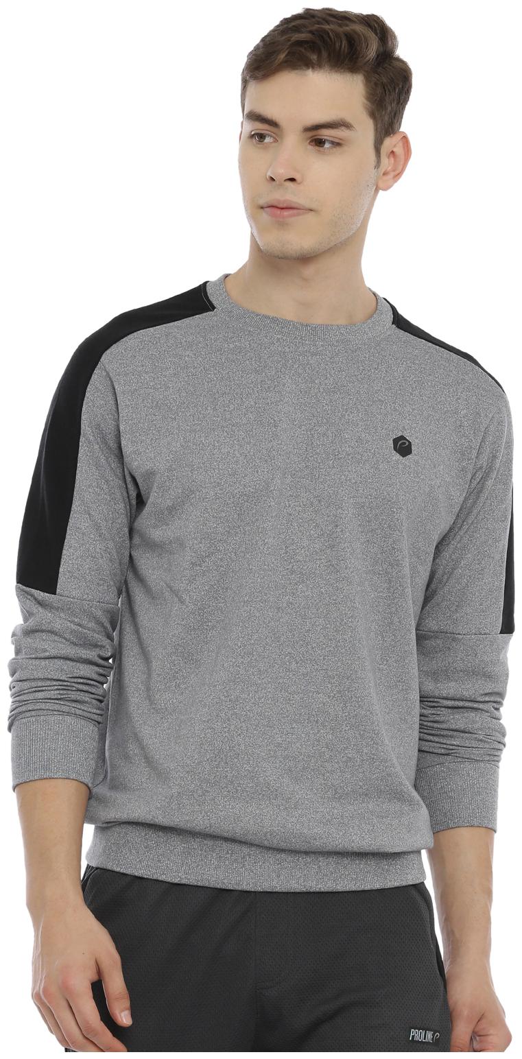 

Proline Men Grey Round neck Sweatshirt