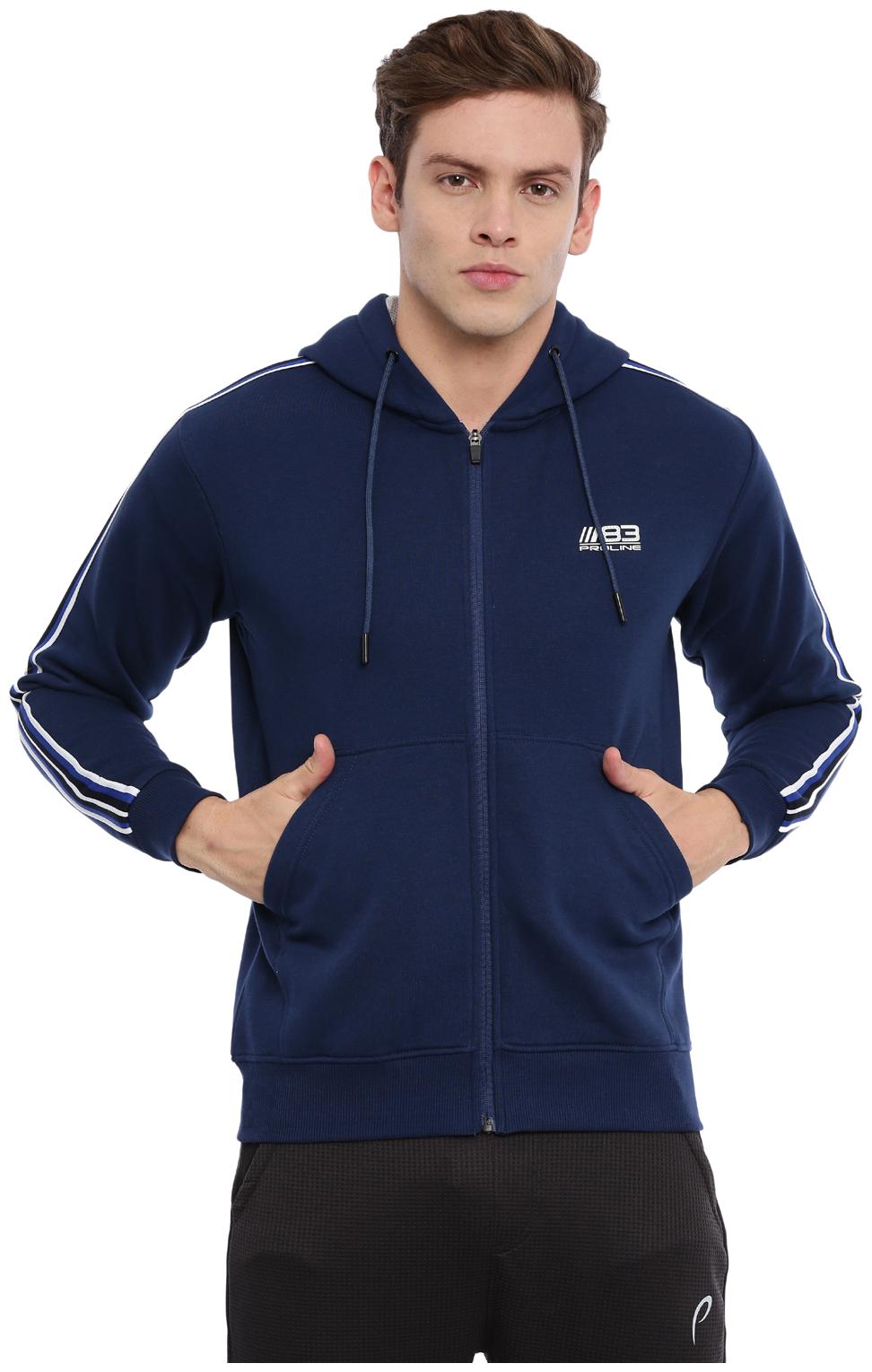 

Proline Men Blue Hooded Hoodie
