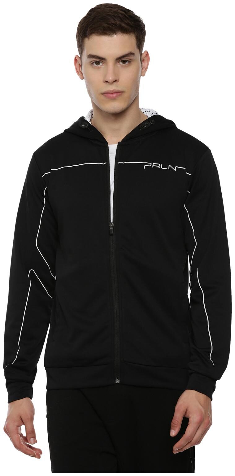 

Proline Men Black Hooded Sweatshirt