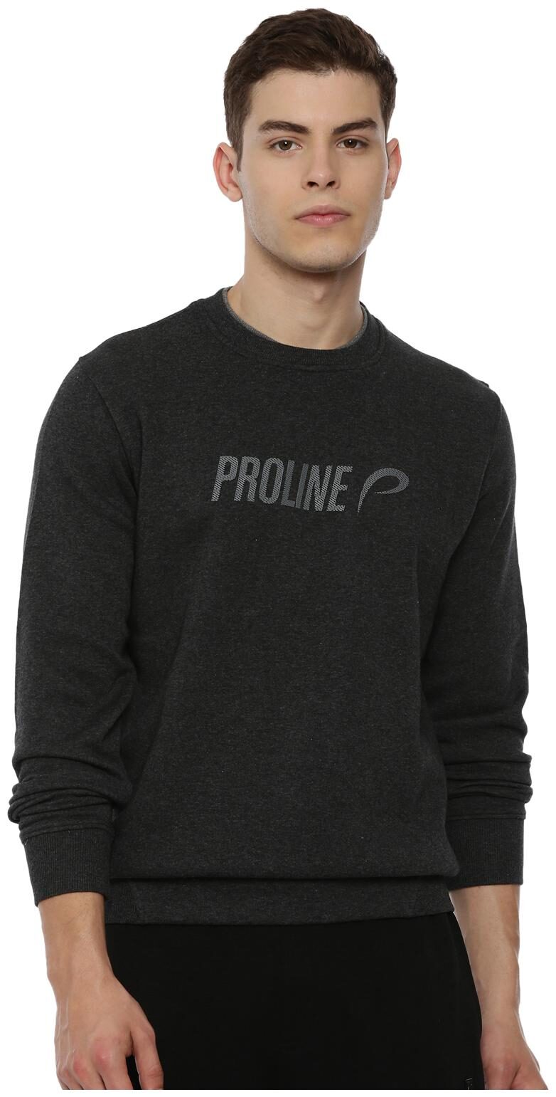 

Proline Men Grey Round neck Sweatshirt