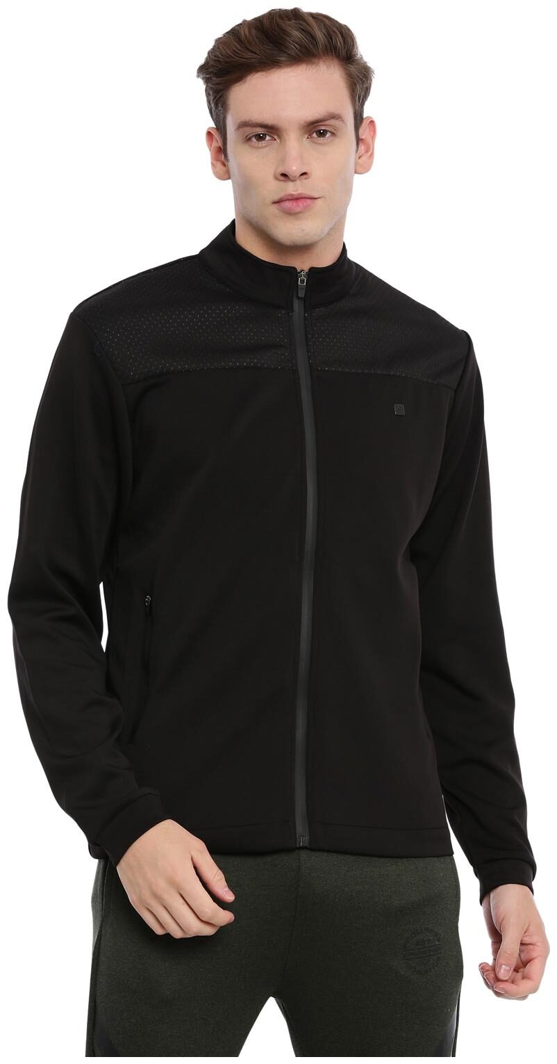 

Proline Men Black Solid Bomber jacket