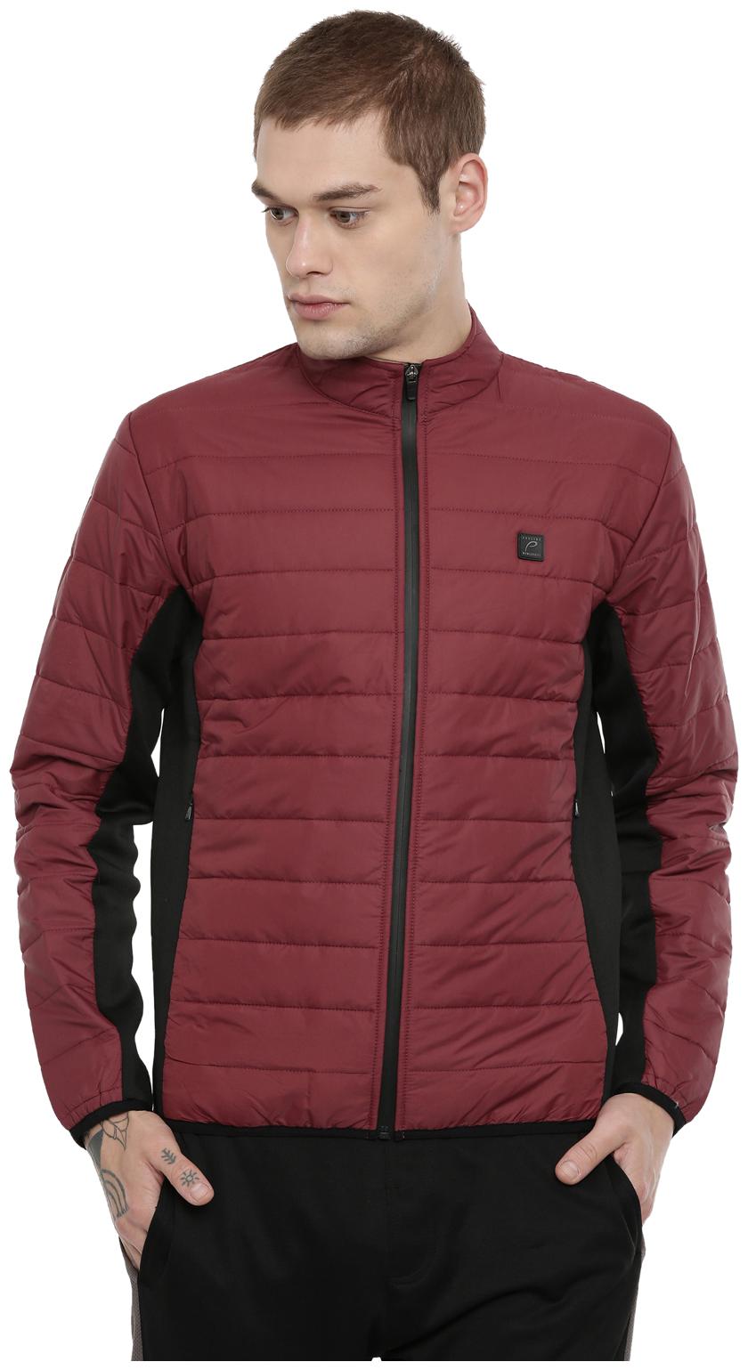 

Proline Men Red Quilting Panelling Nylon Jackets