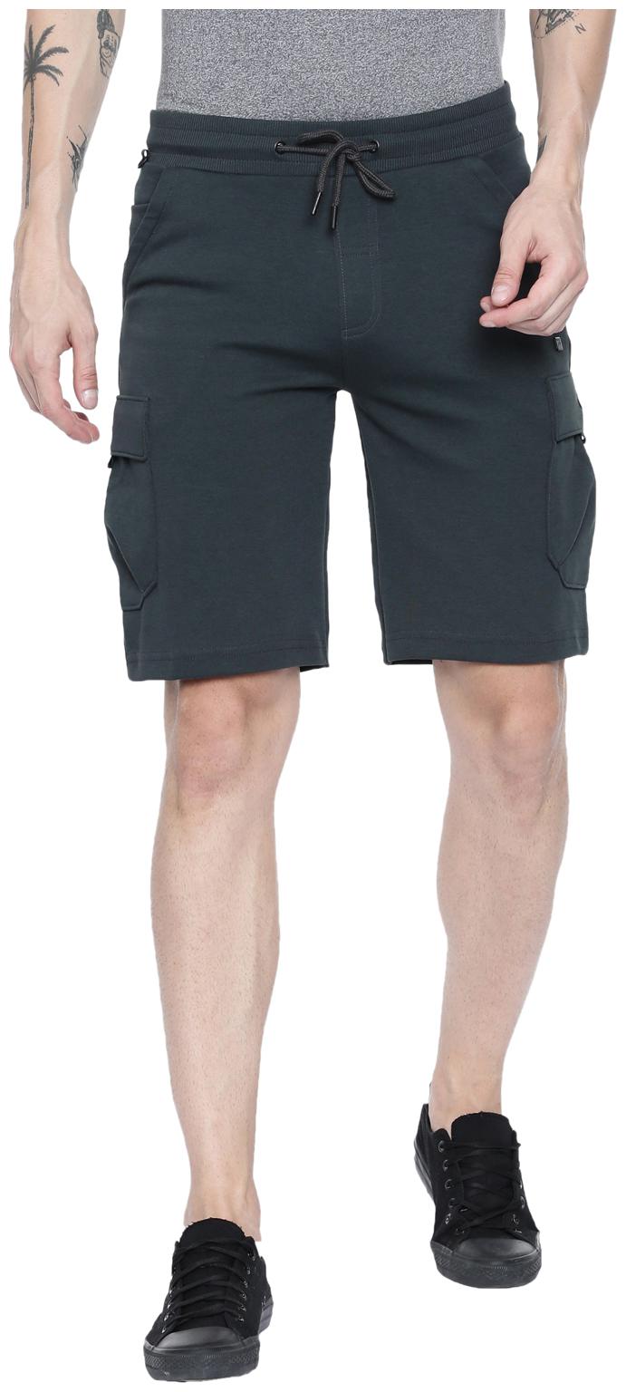 

Proline Men Grey Slim Fit Regular Shorts
