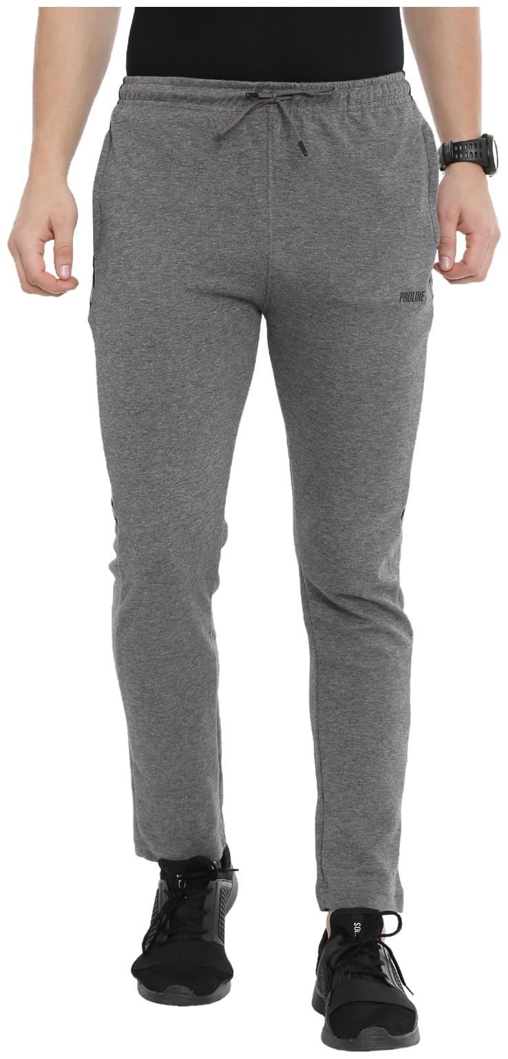 

Proline Men Grey Solid Regular fit Track pants