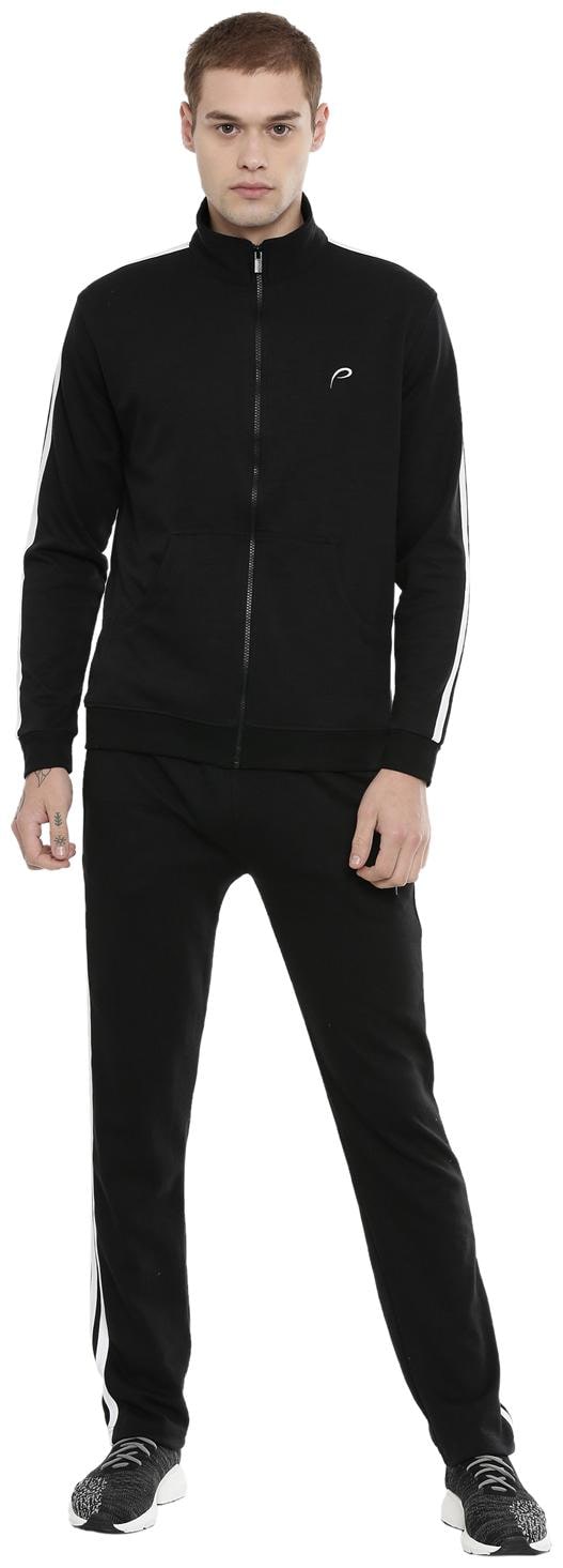 

Proline Men Black Solid Regular Fit Track Suit