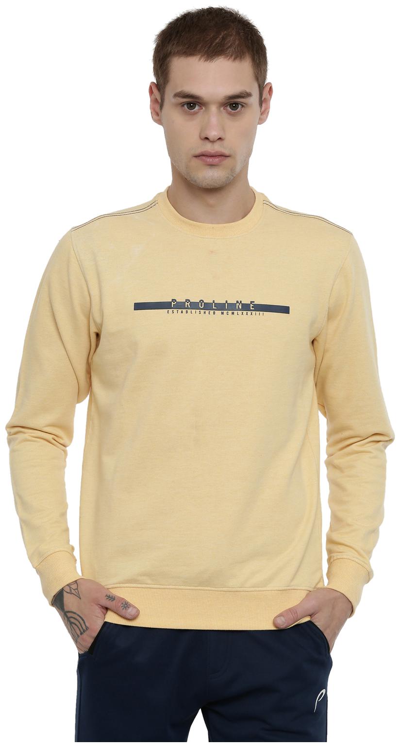 

Proline Men Yellow Round neck Sweatshirt
