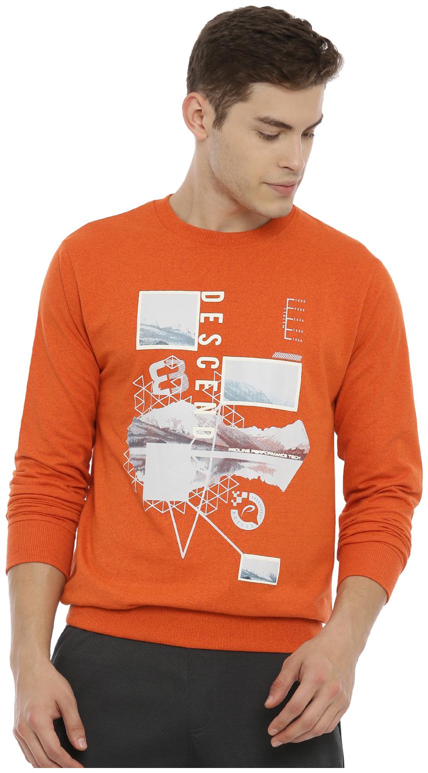 

Proline Men Orange Round neck Sweatshirt