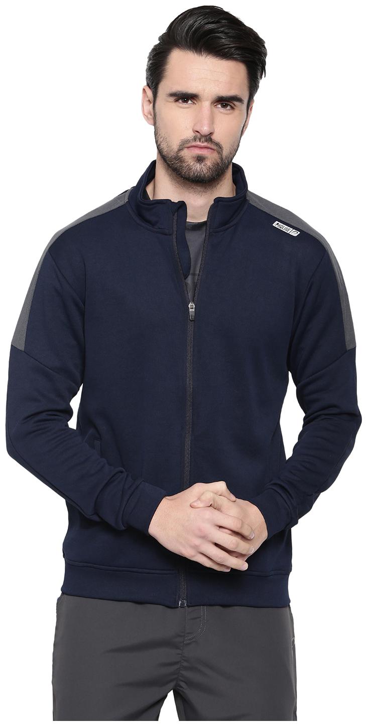 

Proline Men Blue Solid Biker jacket