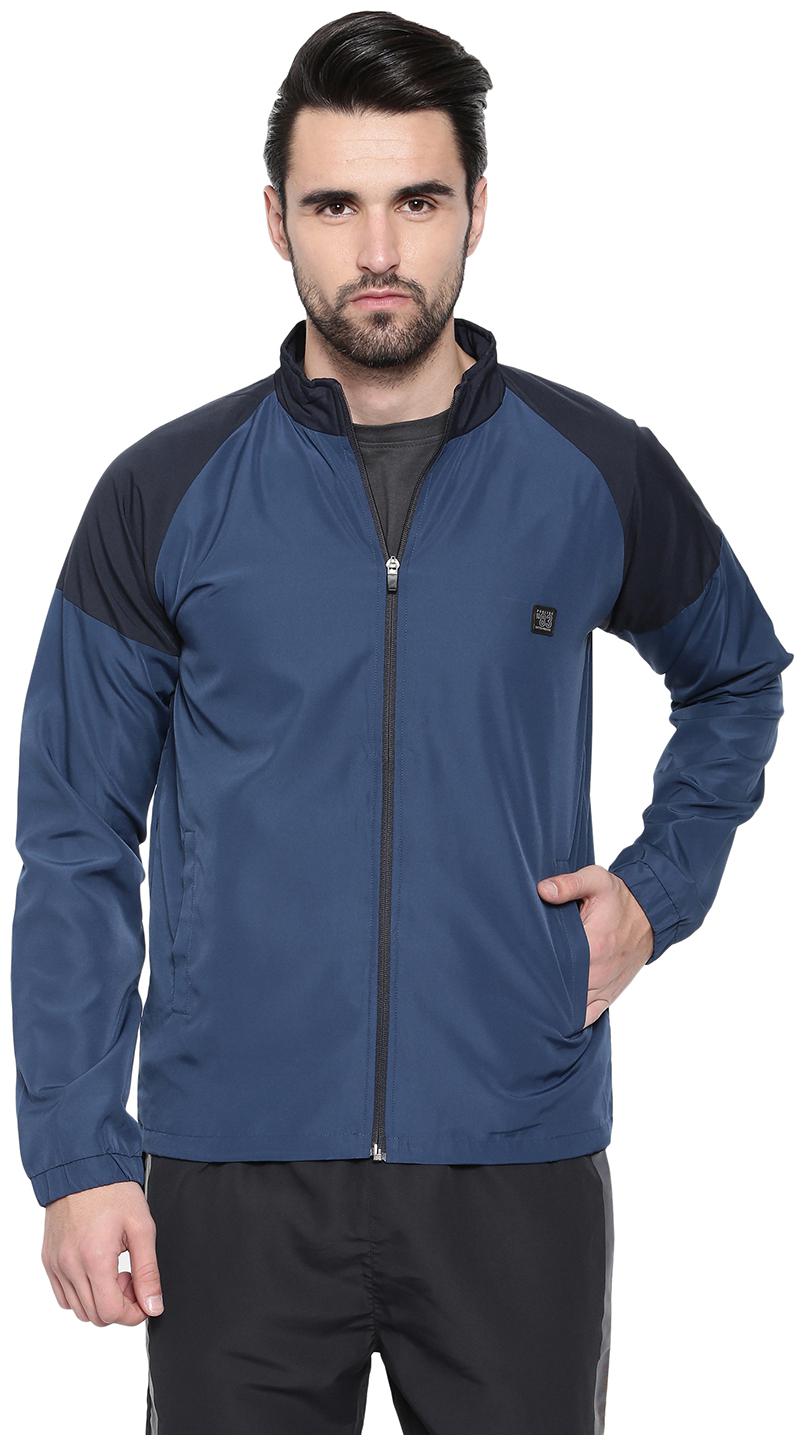 

Proline Men Blue Solid Biker jacket