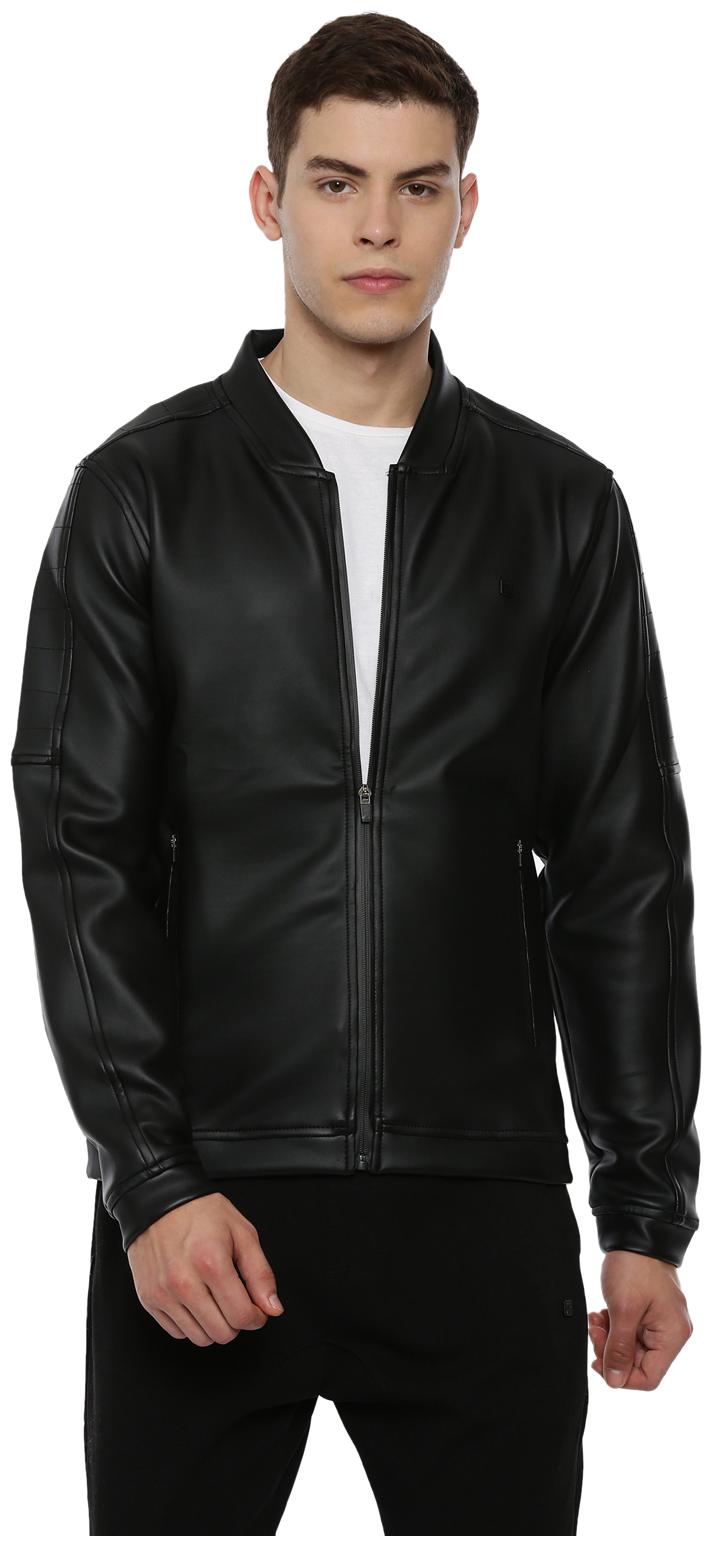 

Proline Men Black Solid Bomber jacket