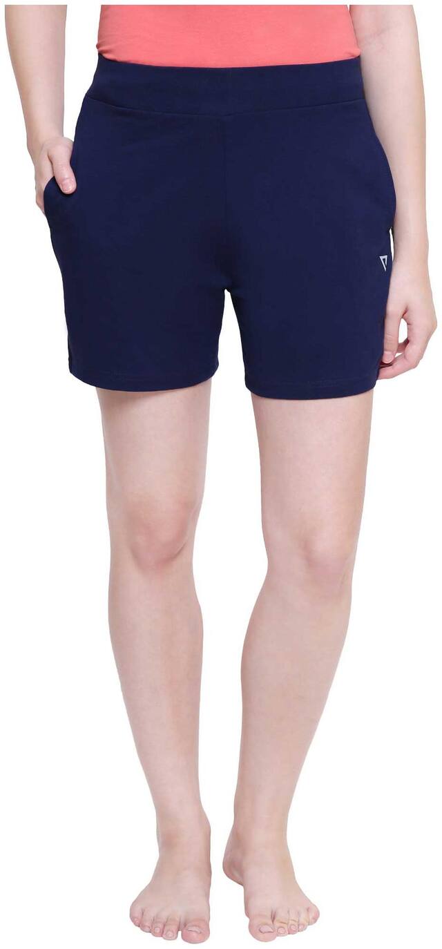 Proteens Women Cotton Regular Shorts - Blue