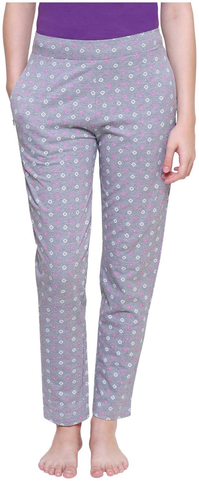 Proteens Women Regular fit Cotton Solid Track pants - Grey