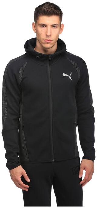 Puma Men Black Solid Sports jacket