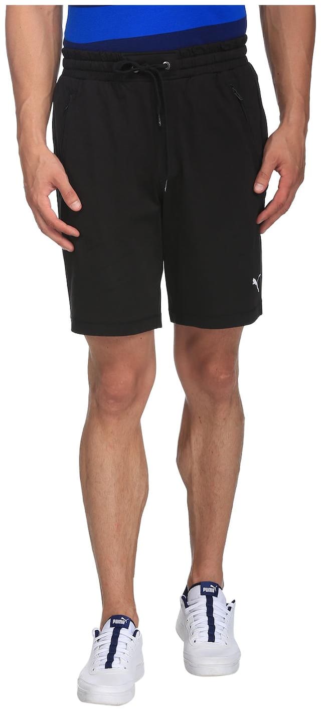 Puma Black Men Regular Shorts & 3/4ths