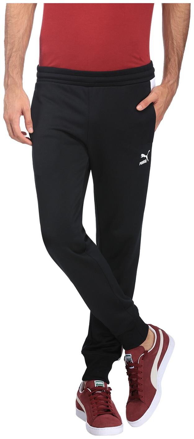 

Puma Men Black Solid Regular fit Track pants
