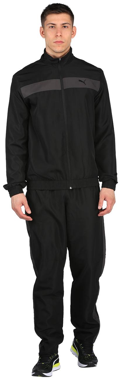 

Puma Men Black Solid Regular Fit Track Suit