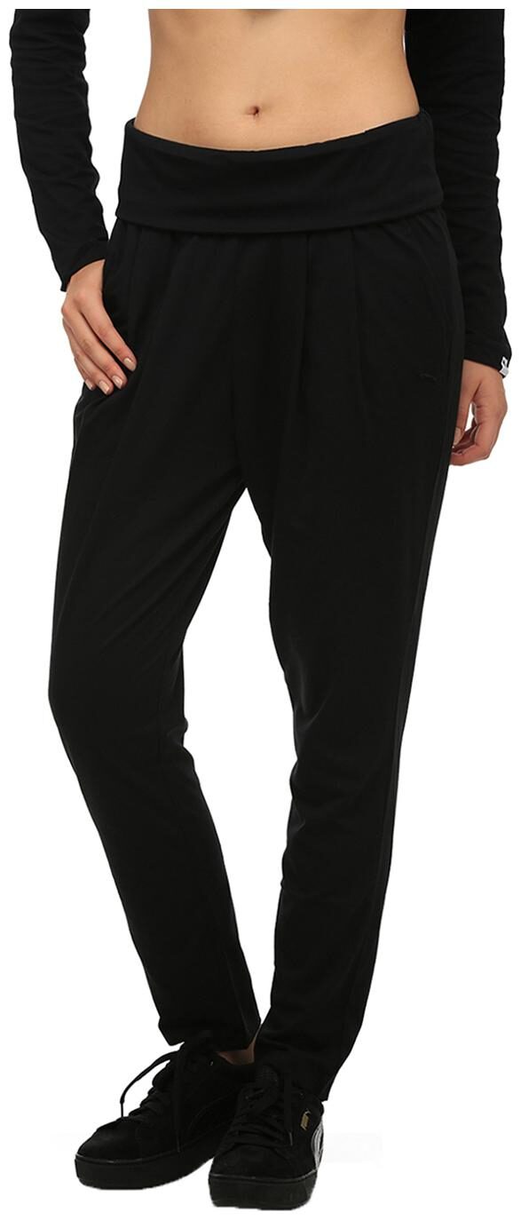 

Puma Women Regular fit Cotton Solid Track pants - Black