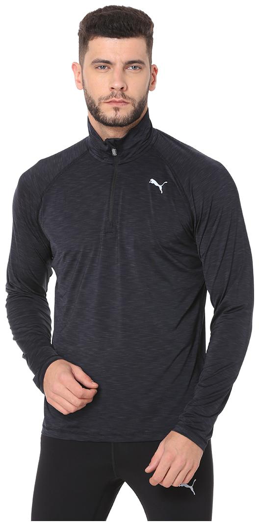

Puma Men Black Regular fit Polyester High neck T-Shirt - Pack Of 1