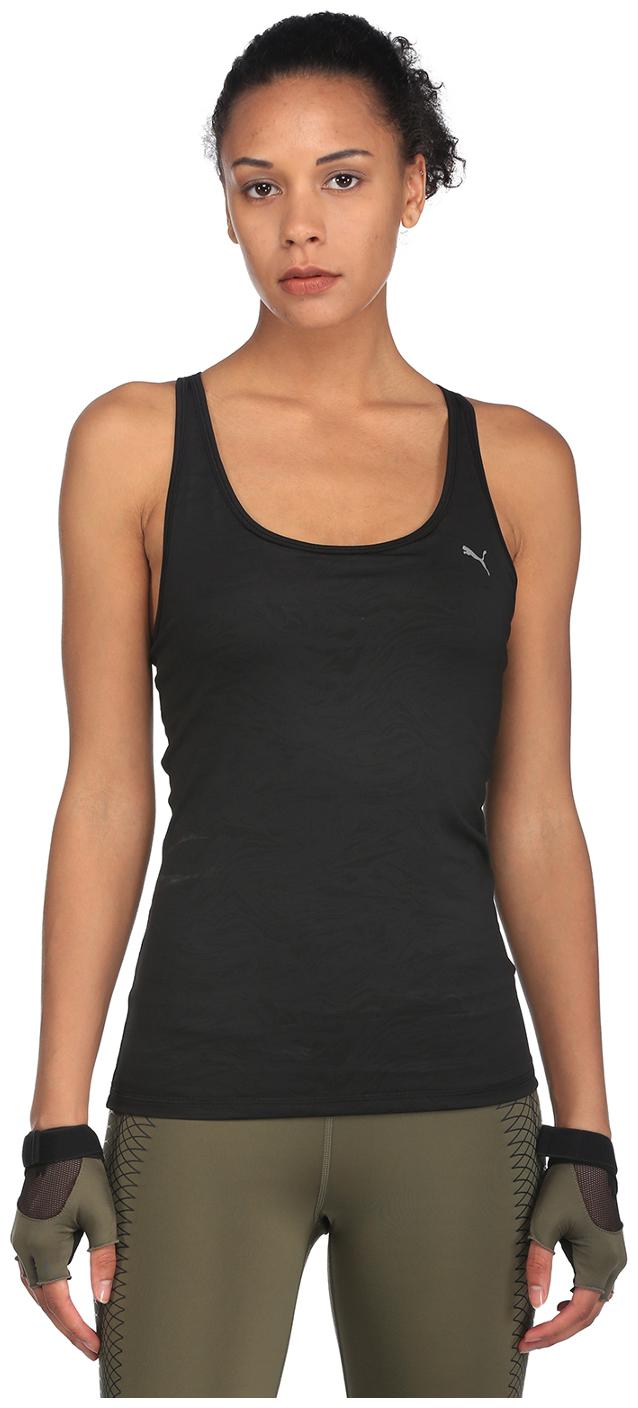 

Puma Women Solid Sports T-Shirt - Black