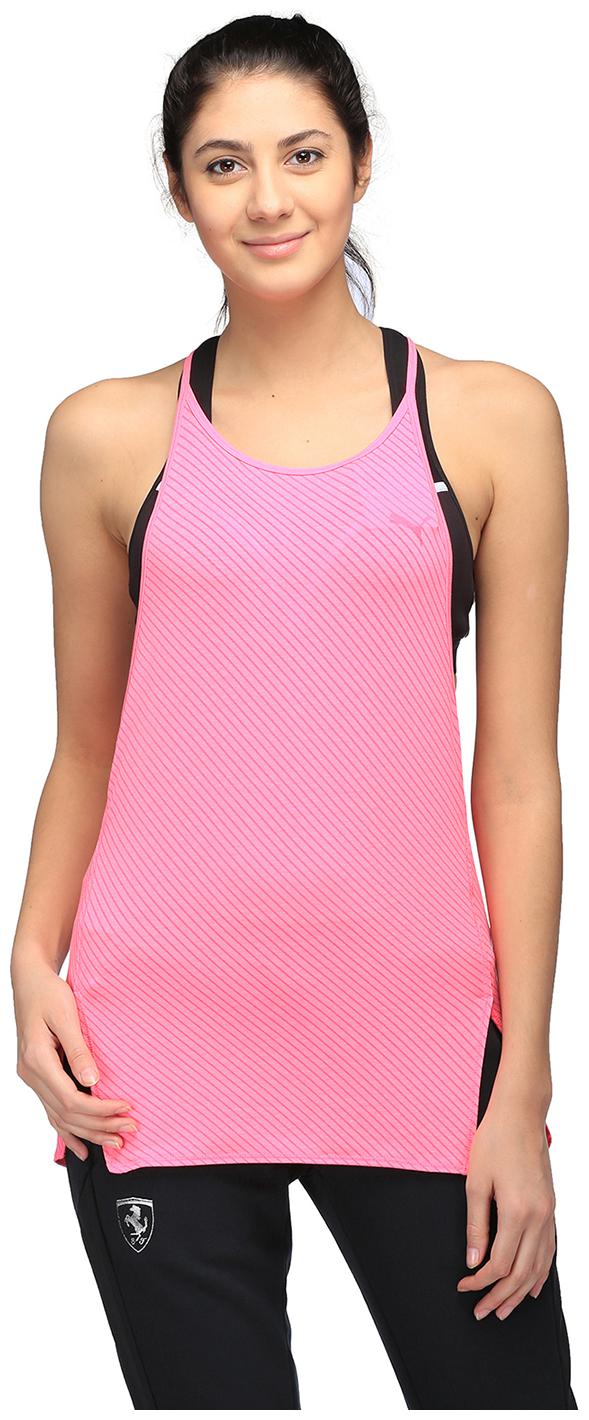 

Puma Women Pink Regular fit Round neck Blended T shirt
