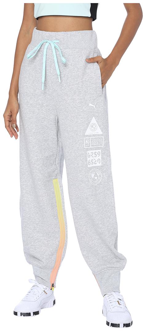 

Puma Women Regular fit Cotton Printed Track pants - Grey