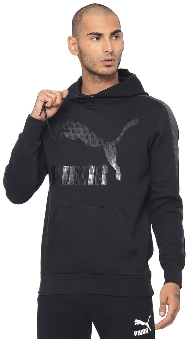

Puma Cotton Blend Men Black Pullover