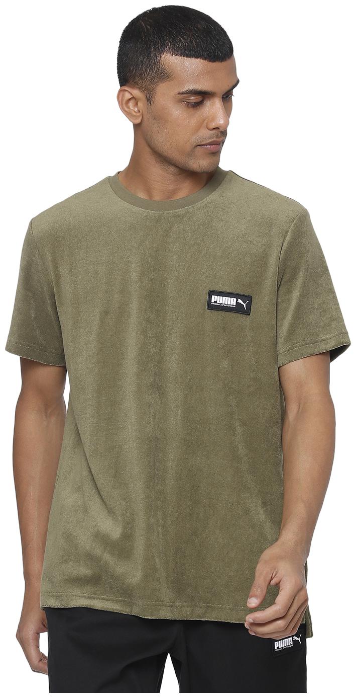 

Puma Men Green Regular fit Cotton Round neck T-Shirt - Pack Of 1