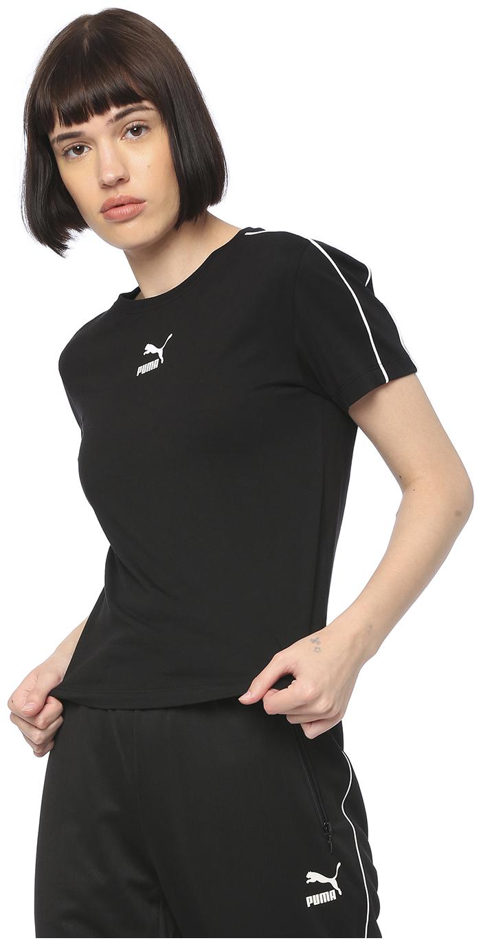 

Puma Women Solid Regular top - Black