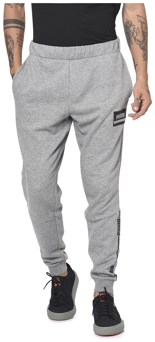 

Puma Cotton Blend Men Grey Joggers