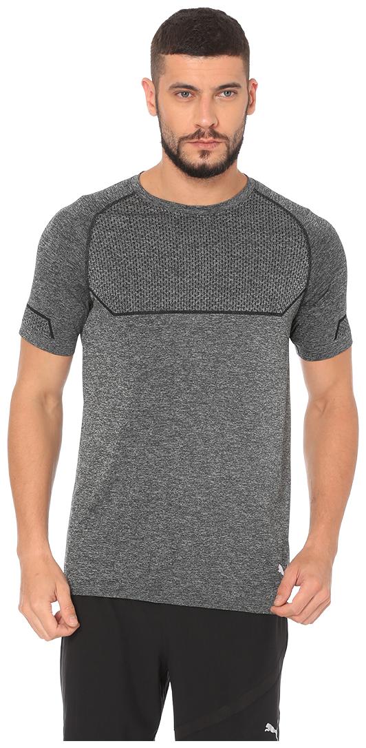 

Puma Men Grey Regular fit Polyester Round neck T-Shirt - Pack Of 1