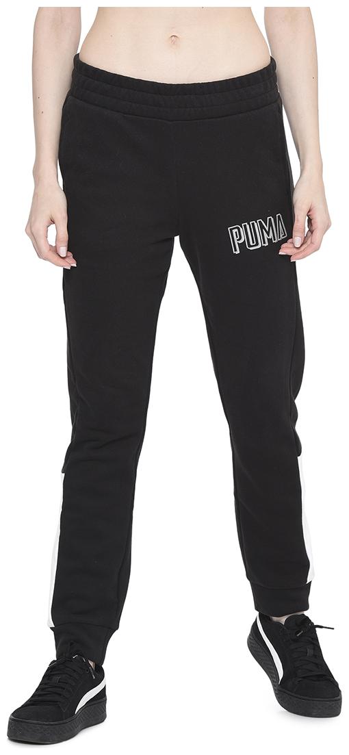 

Puma Cotton Blend Black Solid Joggers For Women