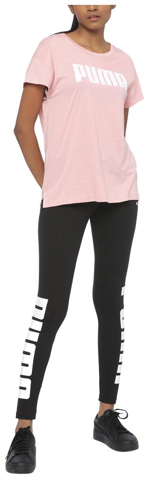 

Puma Women Pink Regular fit Round neck Cotton T shirt
