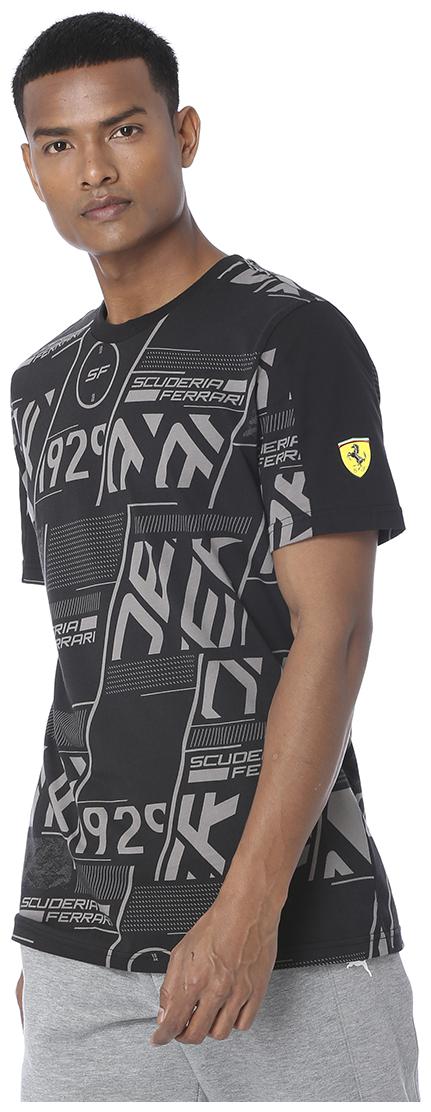

Puma Men Black Regular fit Cotton Round neck T-Shirt - Pack Of 1