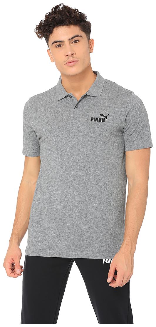 

Puma Men Grey Regular fit Cotton Polo collar T-Shirt - Pack Of 1