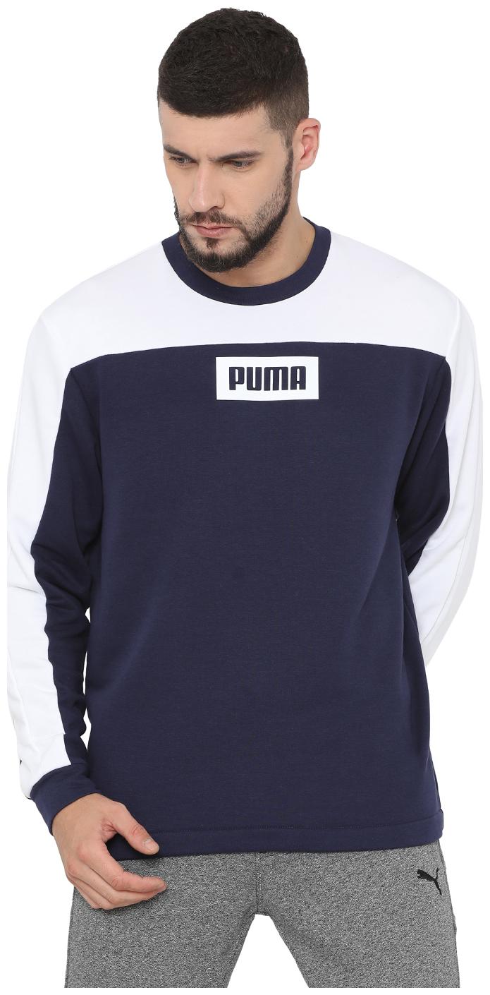 

Puma Men Blue Round neck Sweatshirt