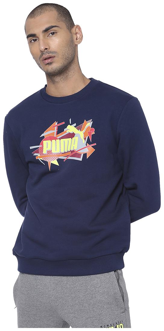 

Puma Men Blue Round neck Sweatshirt